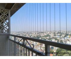 Sushant Balcony Invisible Grill | Pigeon Nets & Bird Netting Installation