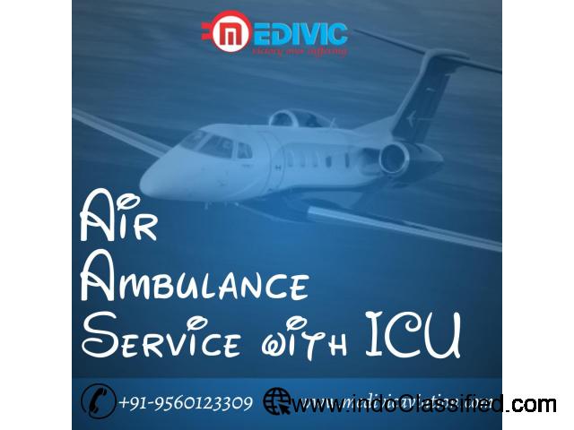 Pick Supreme Life Saving Air Ambulance Services in Guwahati by Medivic - 1