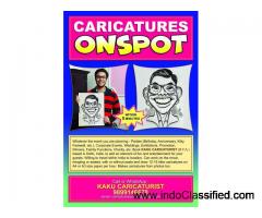 Caricaturist for Events, Hire Caricature Artist, On spot Caricature Maker - 9899146678 - 1